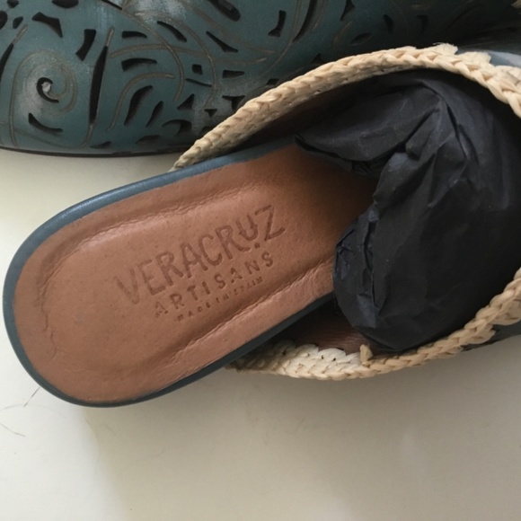 $159!! Veracruz Ombre Teal "Olivetta Mules": New w Box! Size 9 (Runs SMALL!) - Picture 5 of 12
